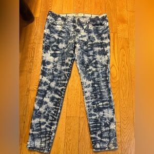 LEI Navy and White Skinny Jeans